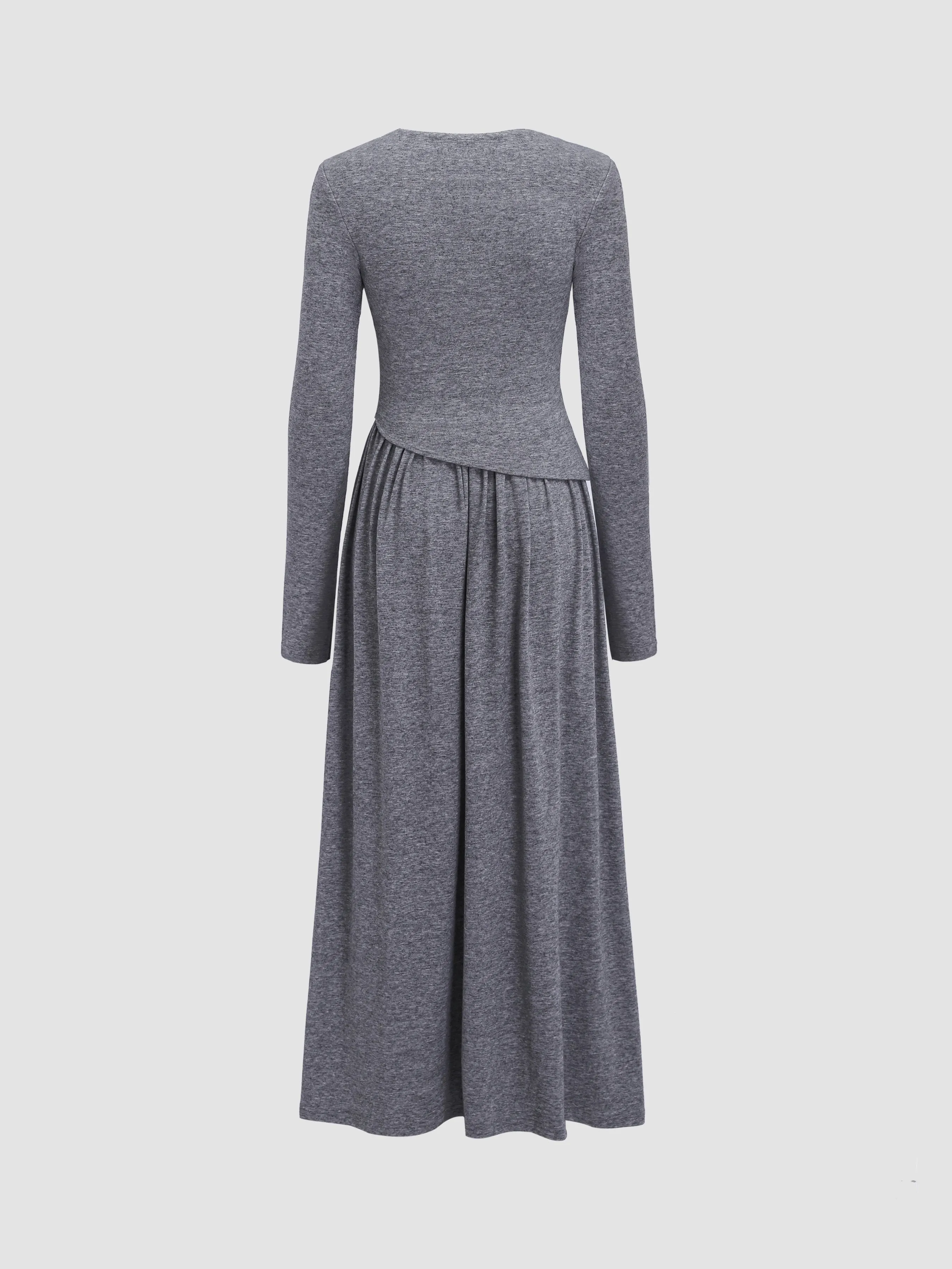 V-Neck Long Sleeve Wrap Dress sold by Aha Selected product image thumbnail 2