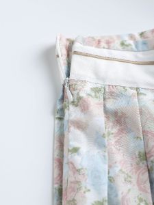 Flowy Floral High-Waisted Pleated Maxi Skirt sold by Aha Selected
