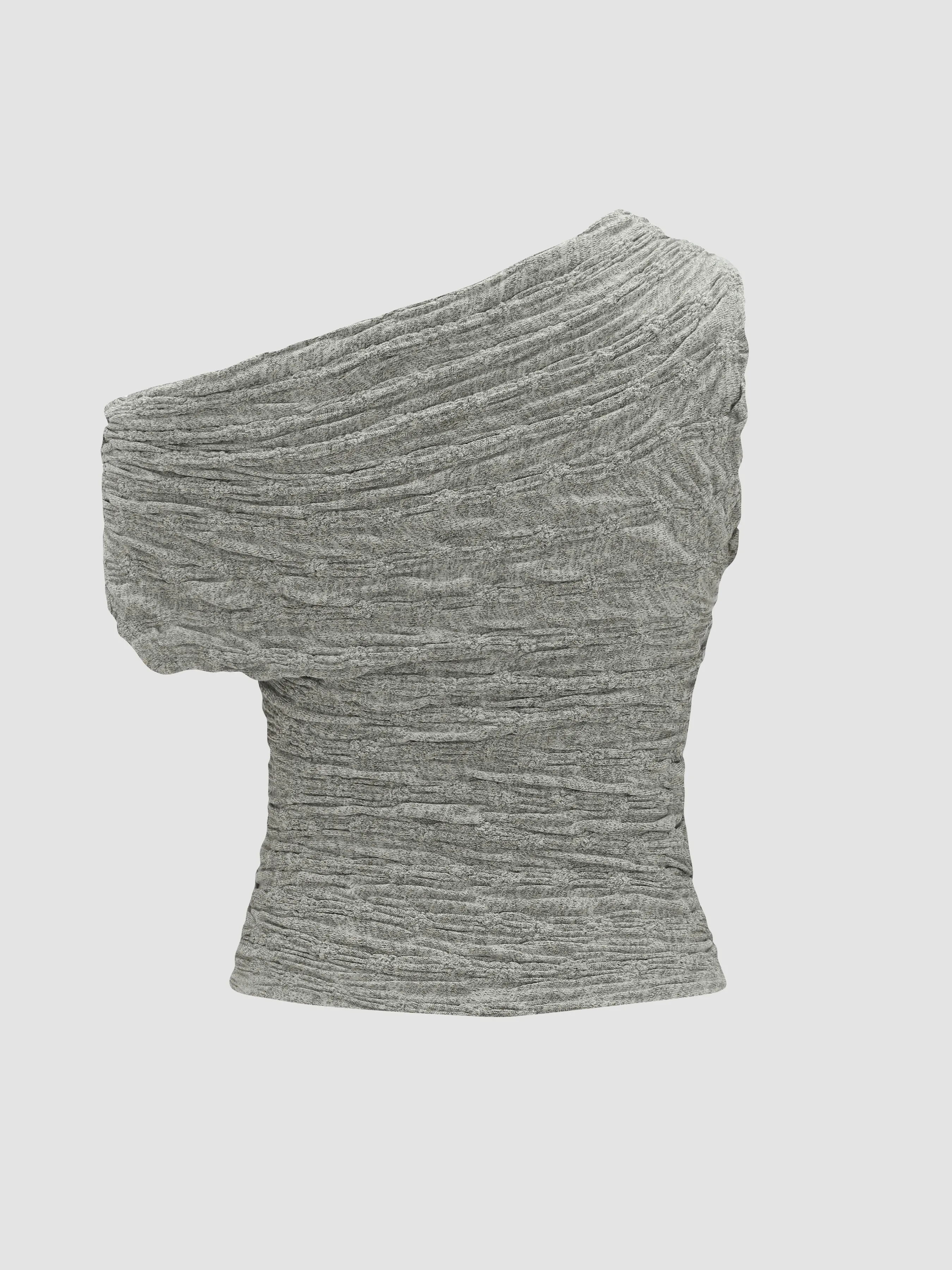 Textured Knit Off-Shoulder Top sold by Aha Selected product image thumbnail 2