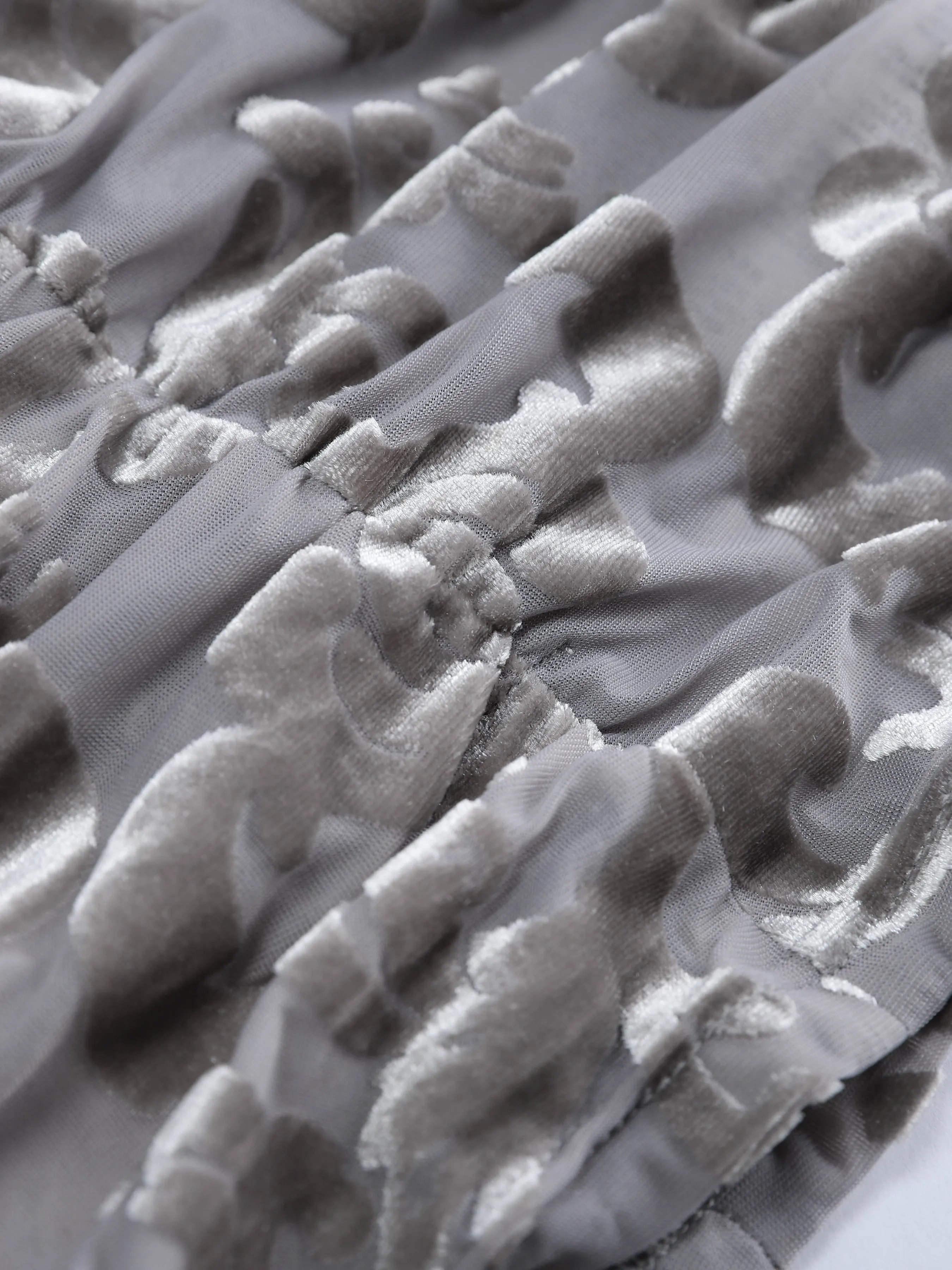 Velvet Stretch Sheer Mock Neck Vest sold by Aha Selected product image thumbnail 3