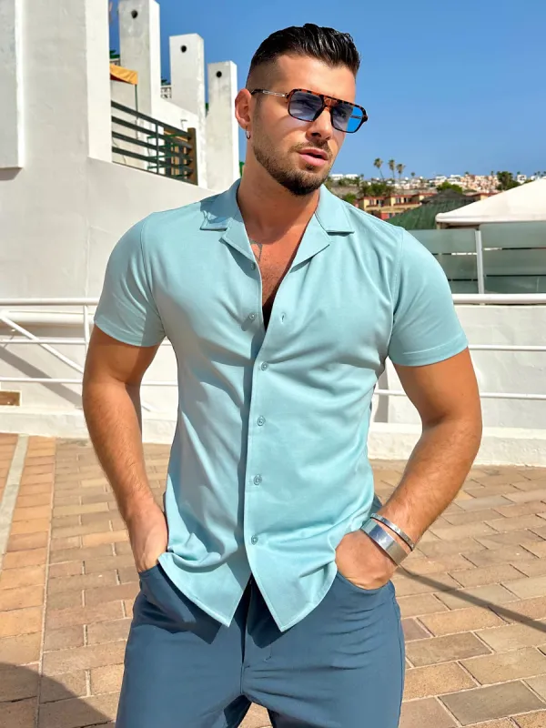 Hawaiian Shirts Aqua sold by Aha Selected