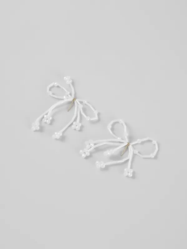 Women's Bow Tassel Earrings sold by Aha Selected