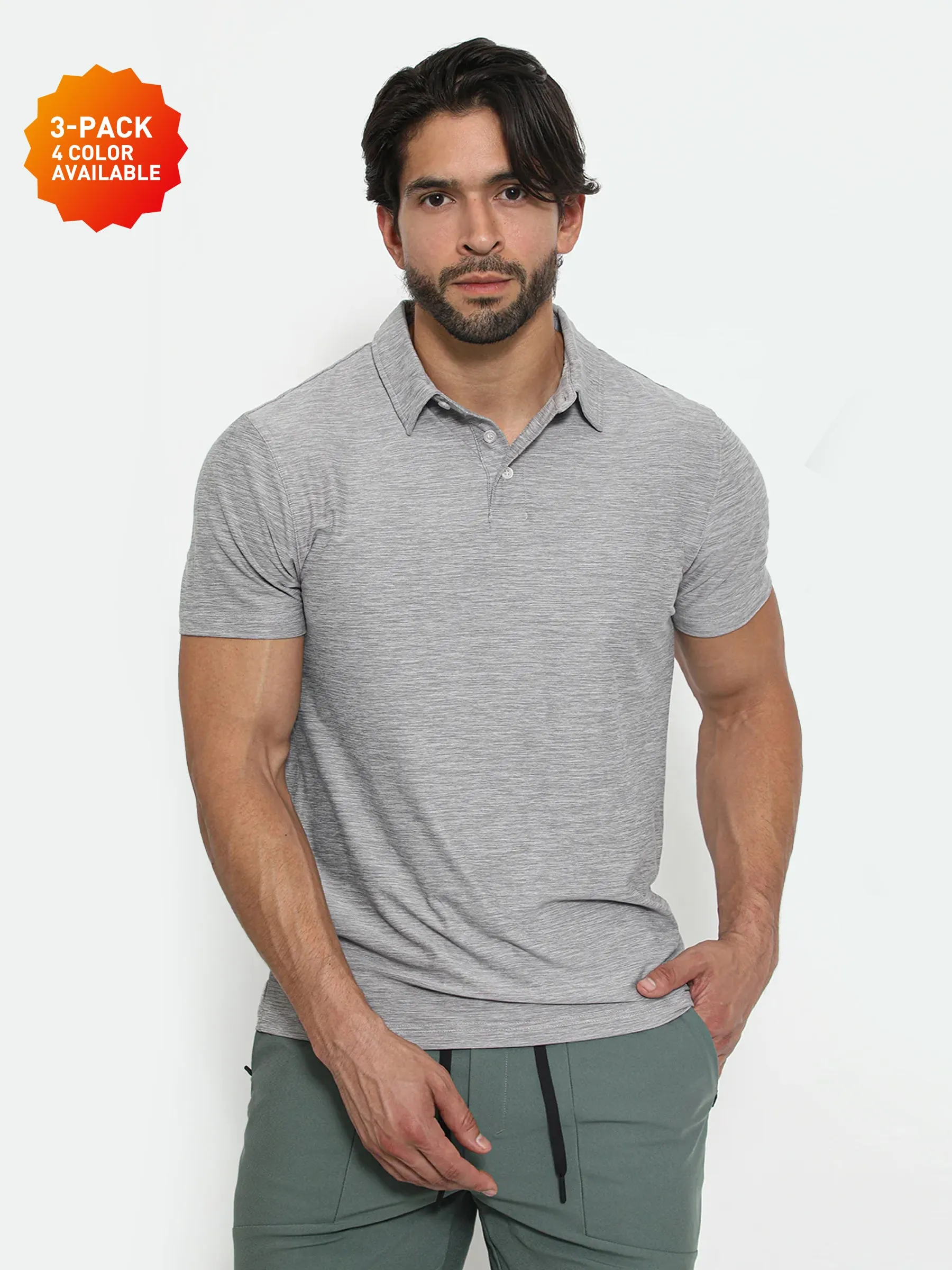 3-Pack Softest Performance Active Polo sold by Aha Selected