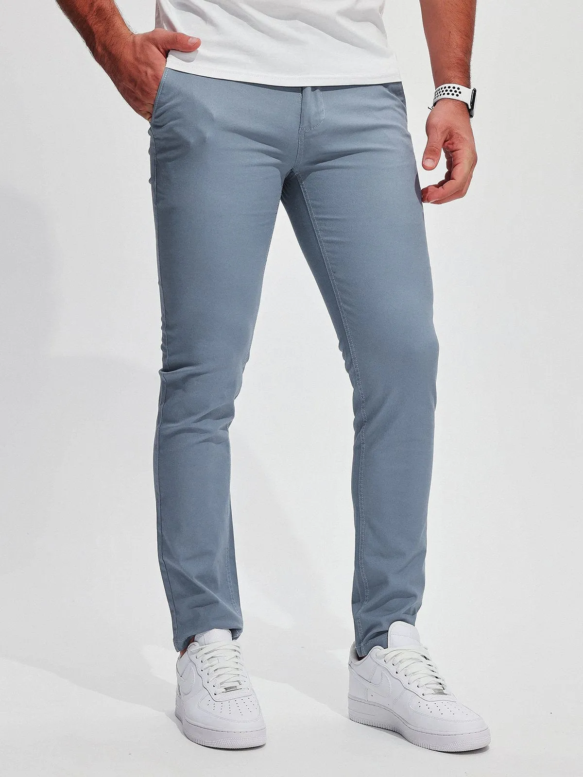 365 Twill Chino Stretch Cotton Pants sold by Aha Selected