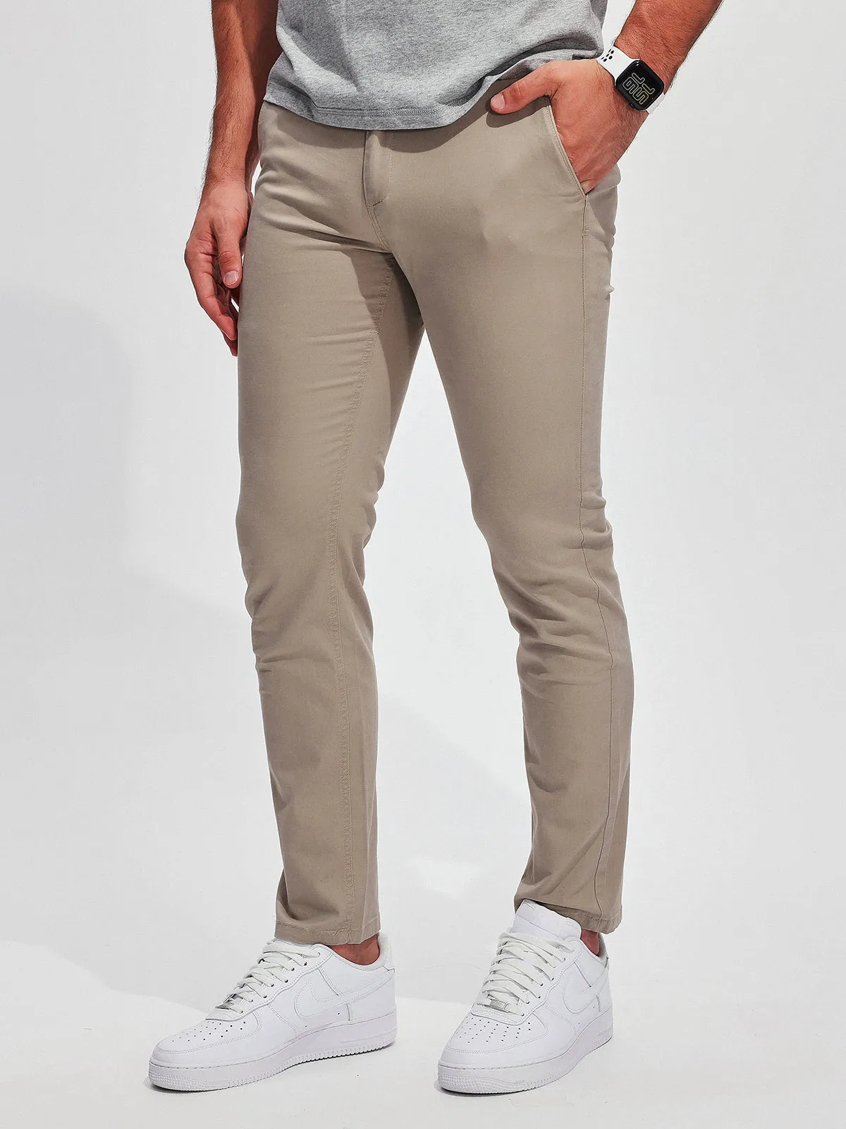 365 Twill Chino Stretch Cotton Pants sold by Aha Selected product image thumbnail 3