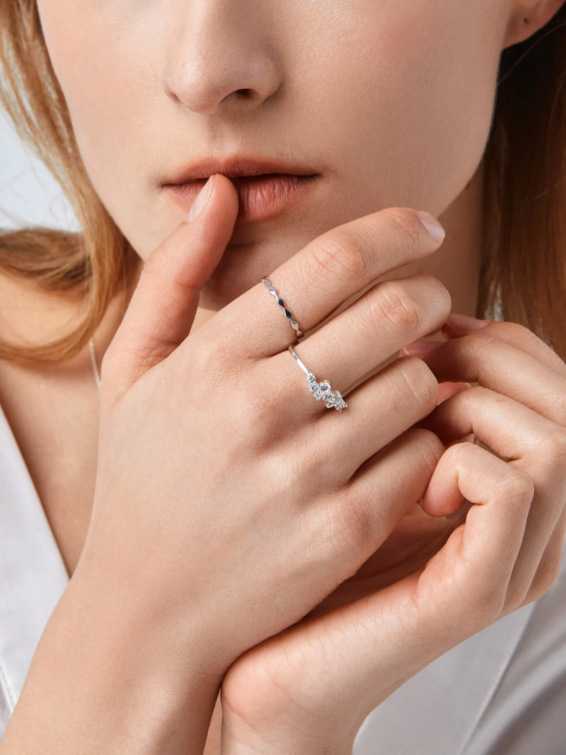 2pcs Silver Decor Rings sold by Aha Selected product image thumbnail 2