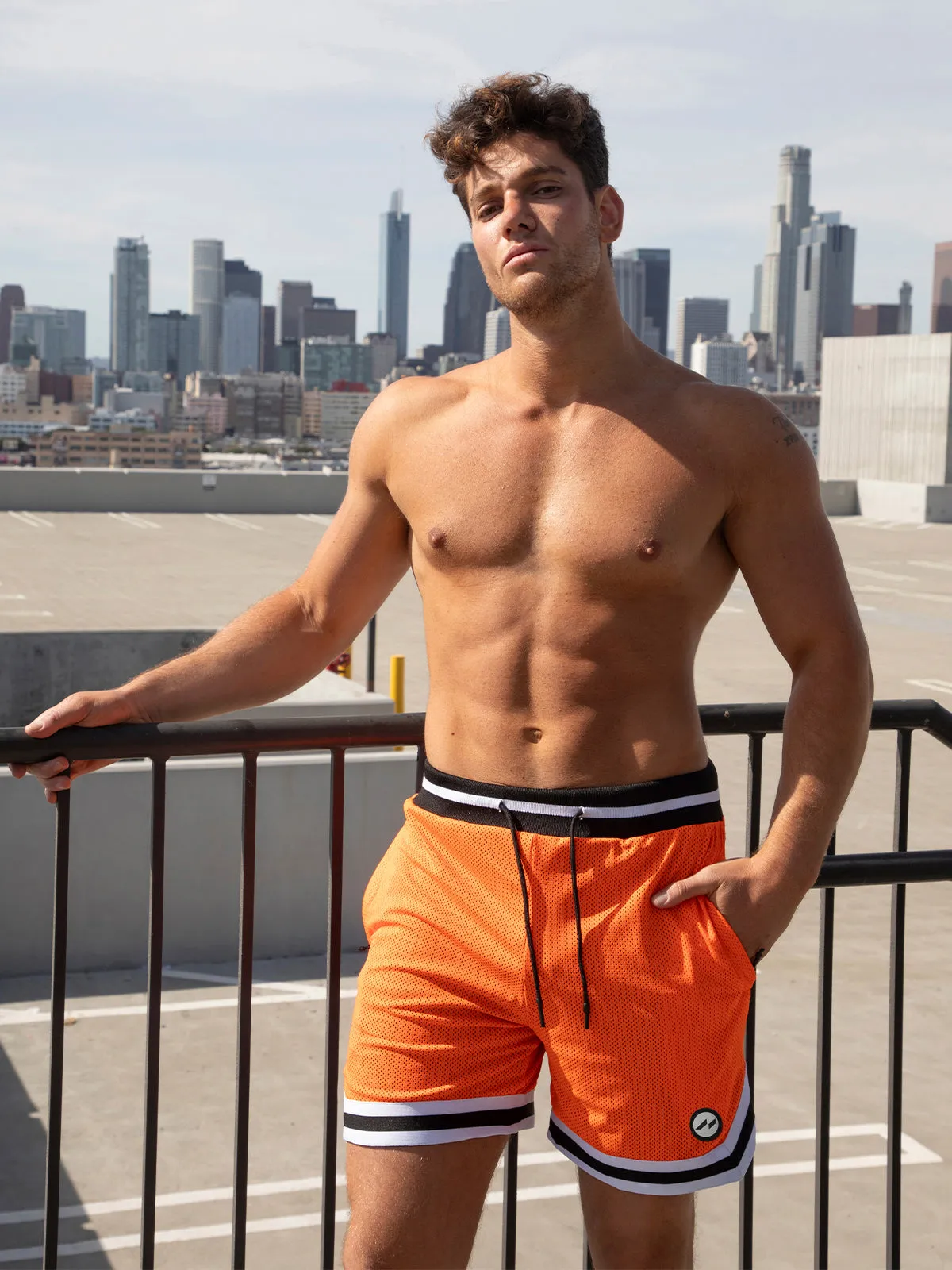 Gym To Street Mesh 6" Short sold by Aha Selected