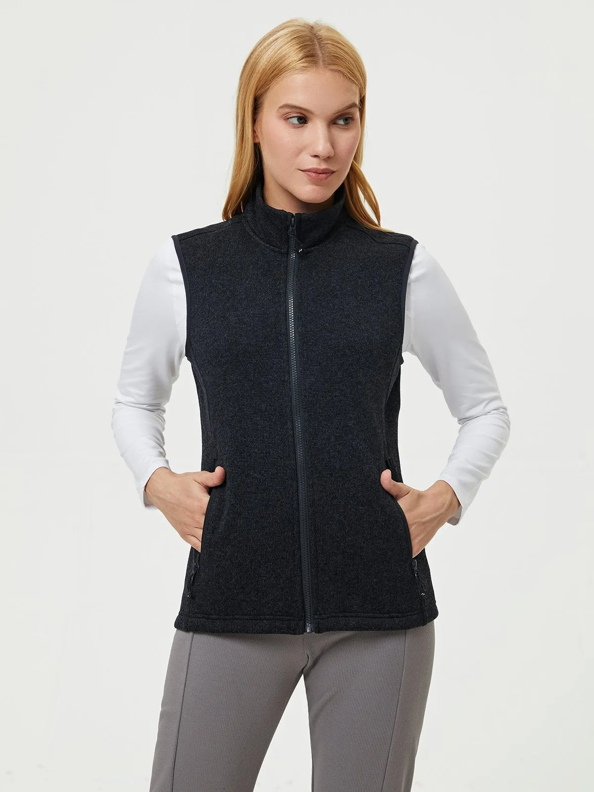 W's Recycled Sweater Fleece Vest sold by Aha Selected product image thumbnail 4