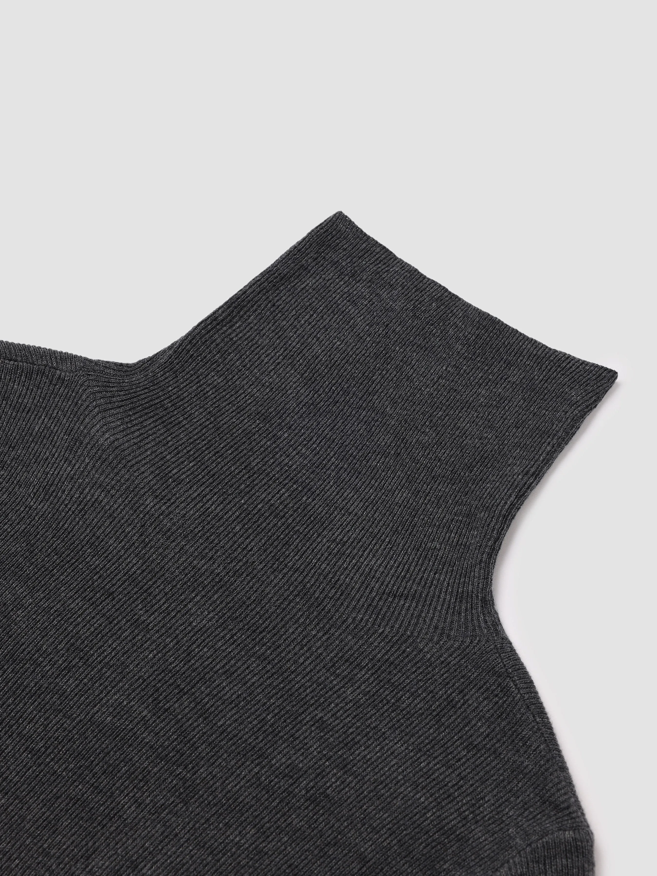 High Neck Knitted Splicing Layered Mesh Dress sold by Aha Selected product image thumbnail 5