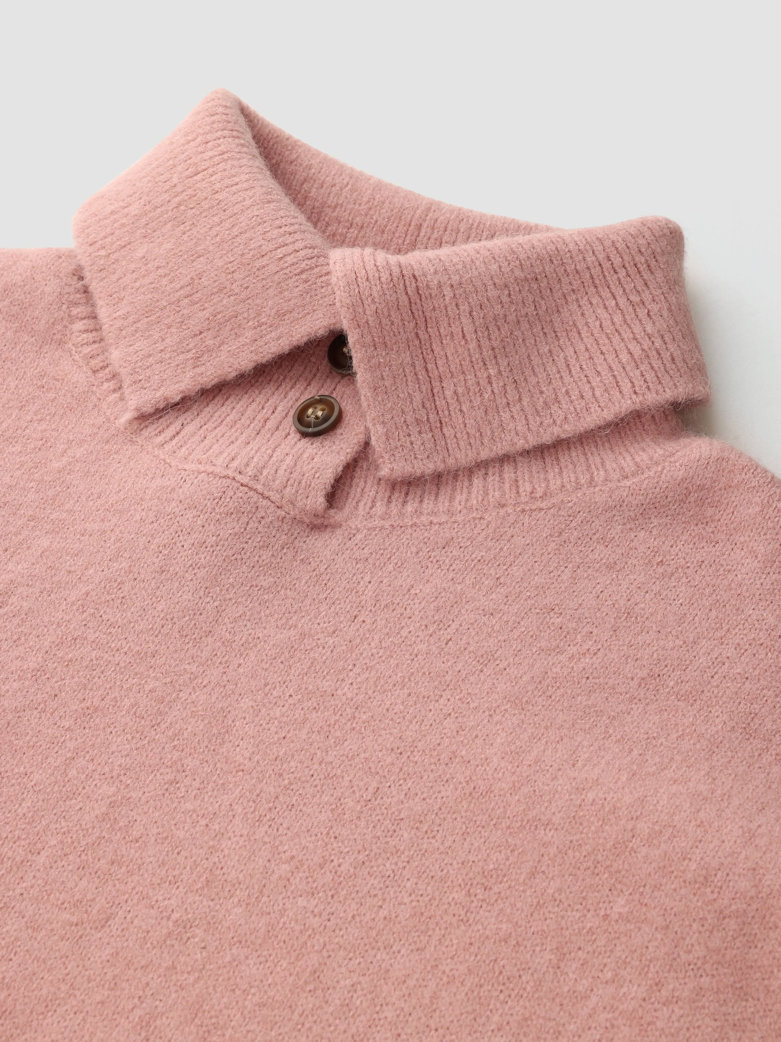 Oversized Short Sleeve Sweater with Turn-down Collar sold by Aha Selected product image thumbnail 3