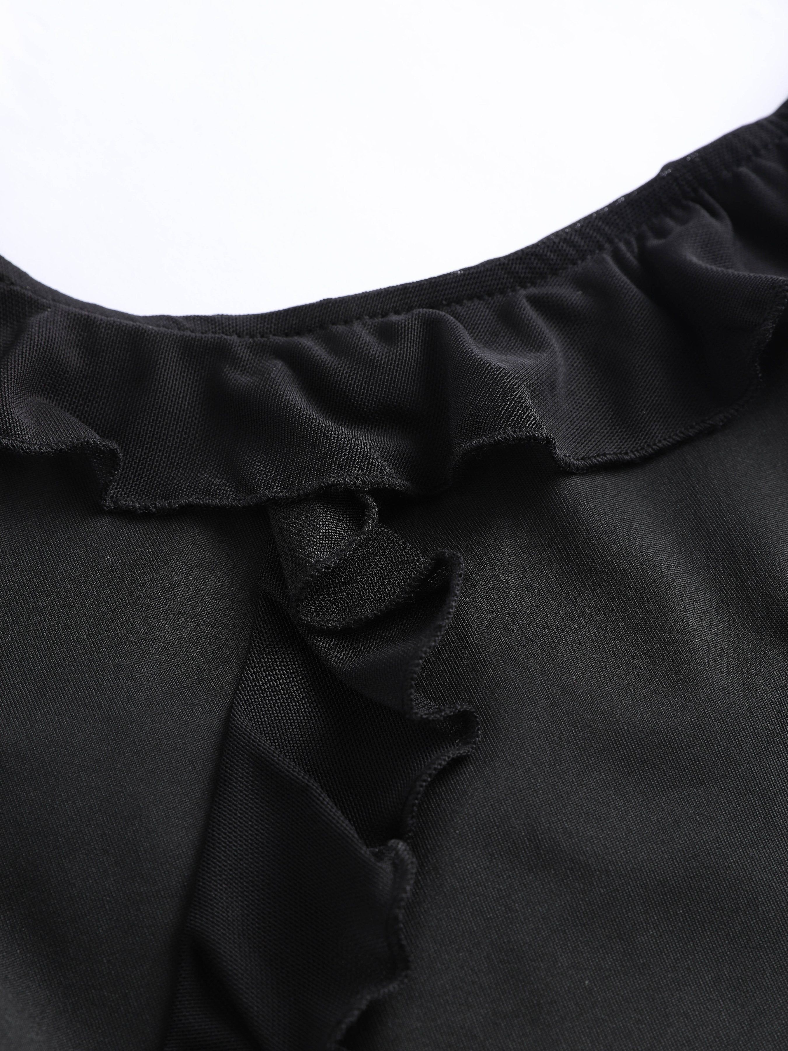 Asymmetrical Ruffle Tank Top sold by Aha Selected product image thumbnail 4