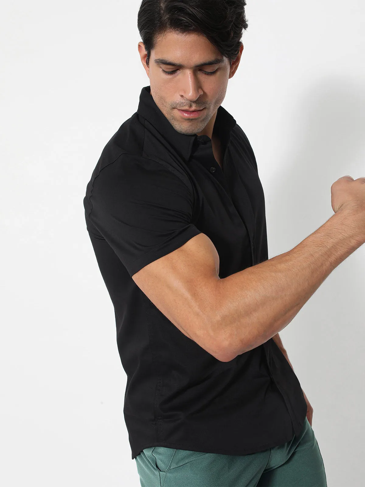 Bamboo Performance Short Sleeve Shirt sold by Aha Selected product image thumbnail 3