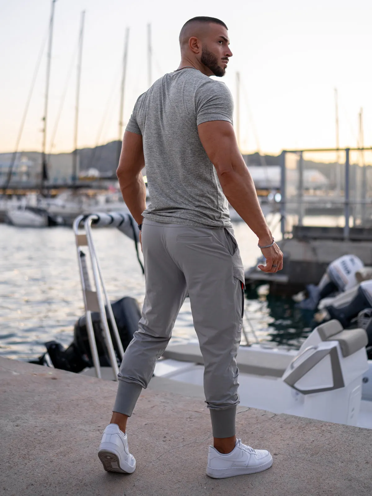 Softest Performance Tee Short Sleeve Grey sold by Aha Selected product image thumbnail 4