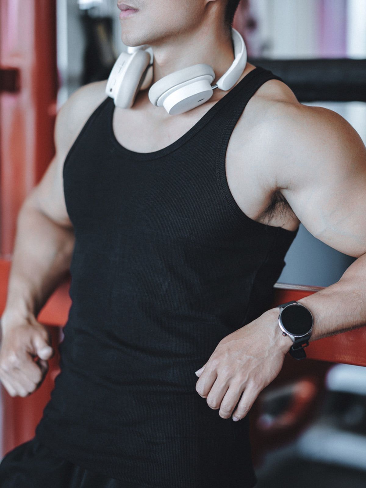 Classic Ribbed Stretch Tank Top sold by Aha Selected product image thumbnail 4