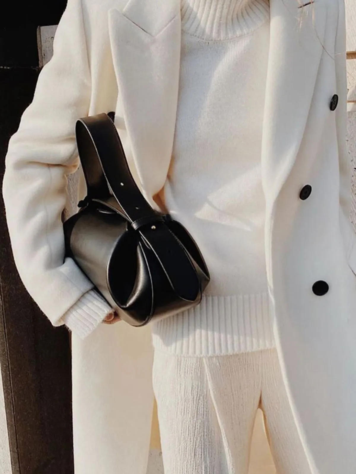 Buckle PU Oval Handbag sold by Aha Selected product image thumbnail 2