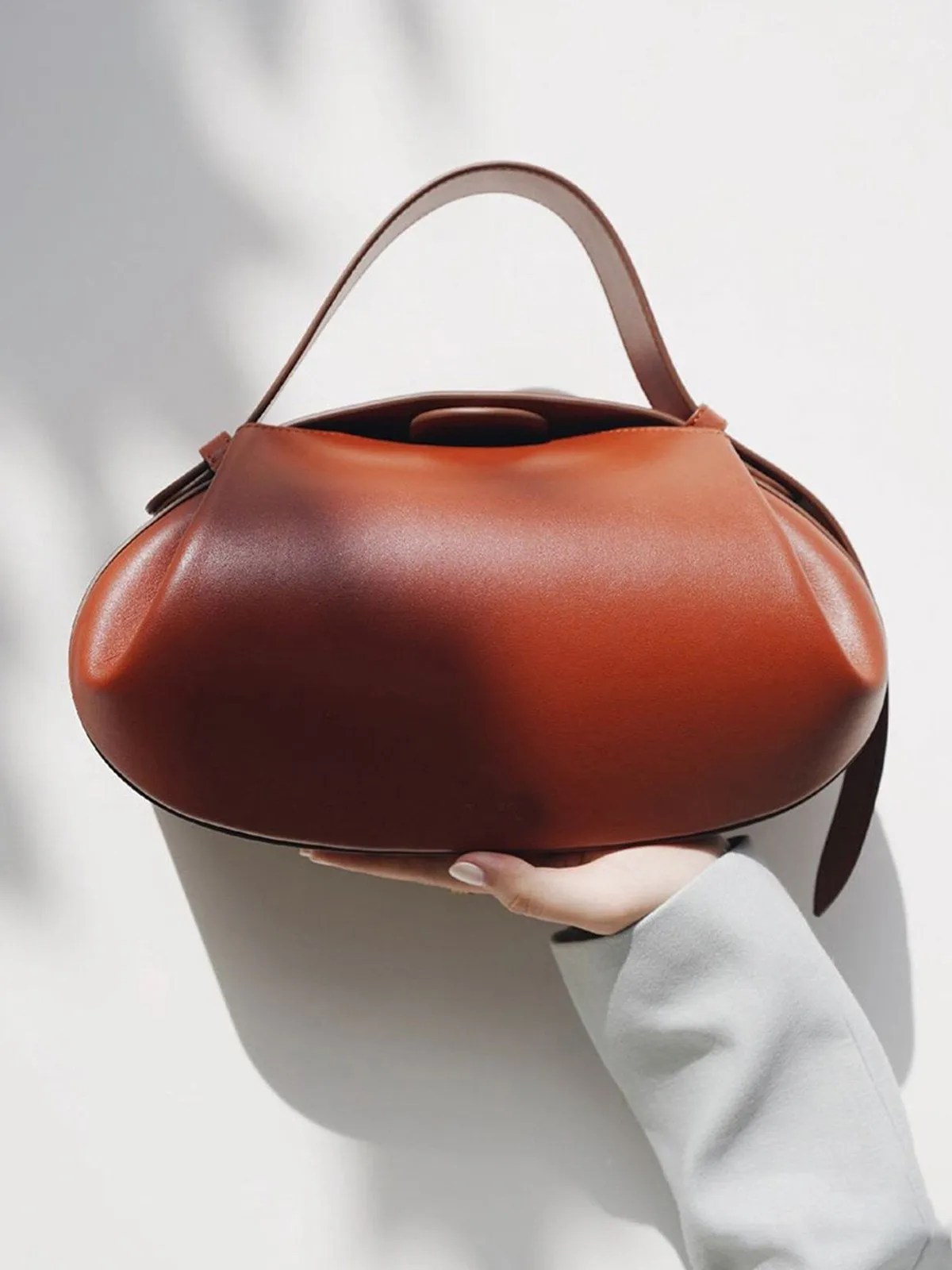 Buckle PU Oval Handbag sold by Aha Selected product image thumbnail 5