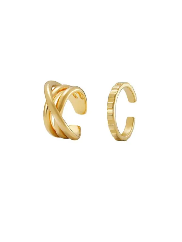 2pcs Gold Plated Rings sold by Aha Selected
