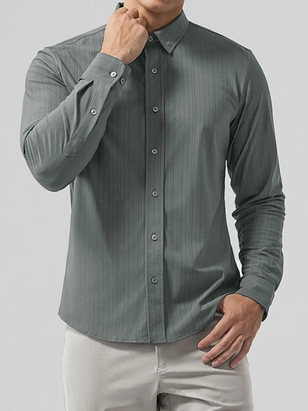 Commuter Performance Comfort Dress Shirt sold by Aha Selected product image thumbnail 3