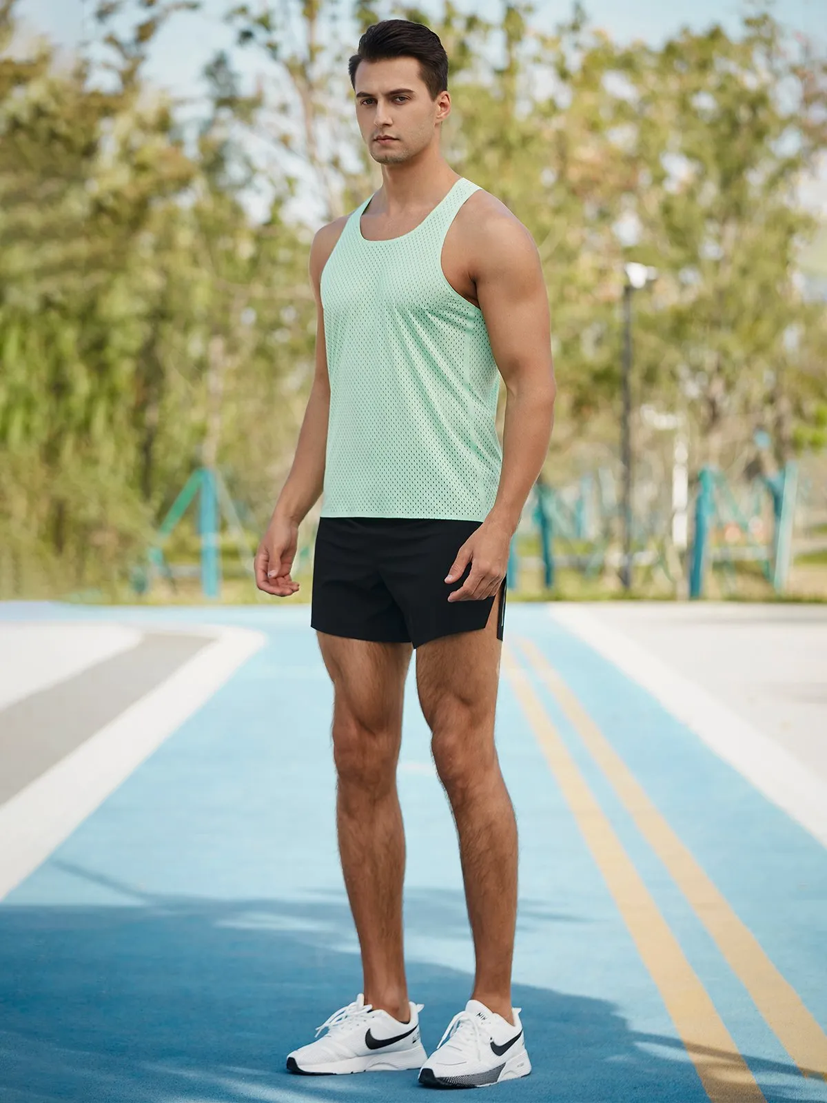 Racing Singlet Pro Seamless Mesh Tank sold by Aha Selected product image thumbnail 4