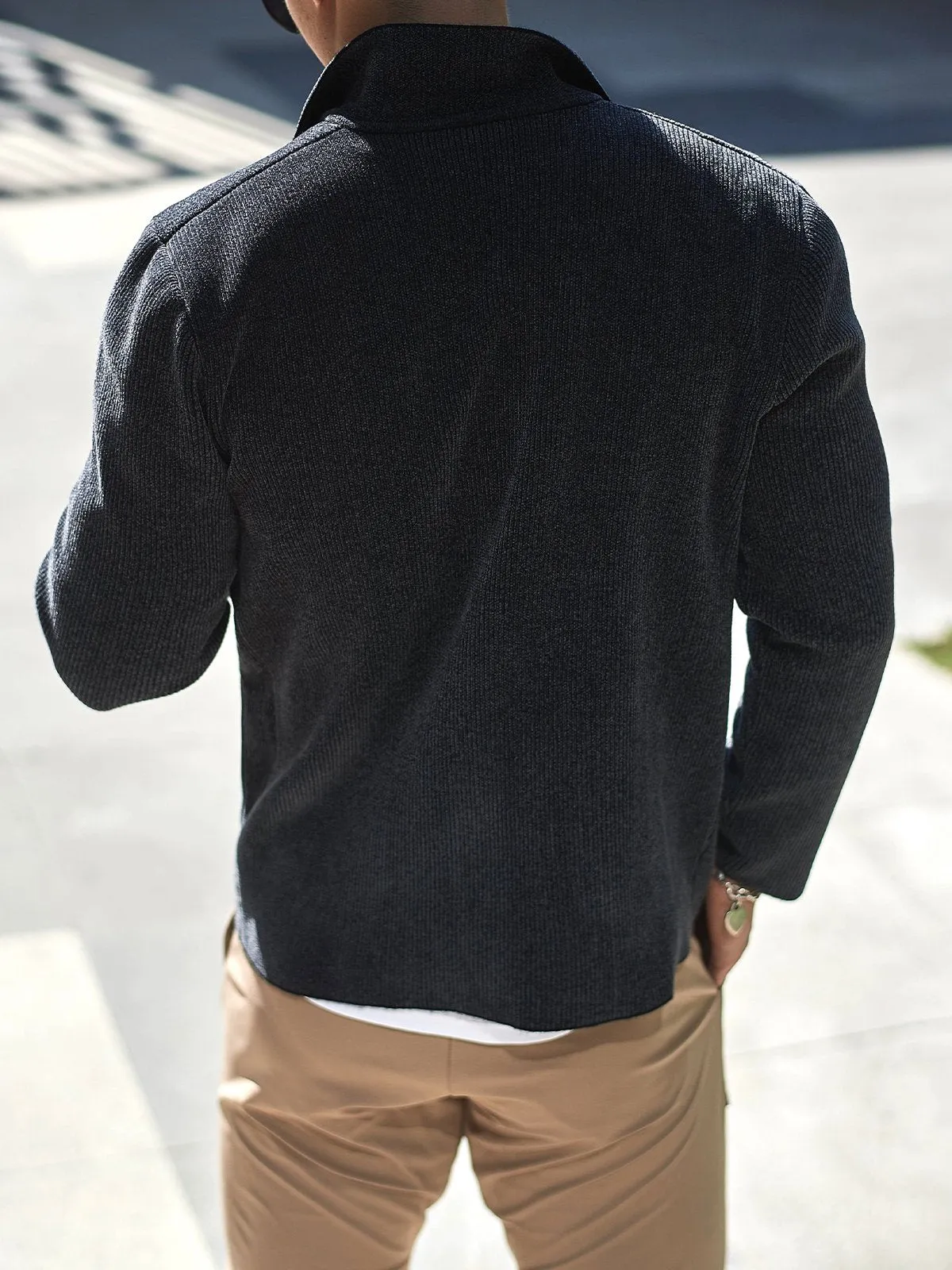 Stretch Knit Midweight Blazer sold by Aha Selected product image thumbnail 5