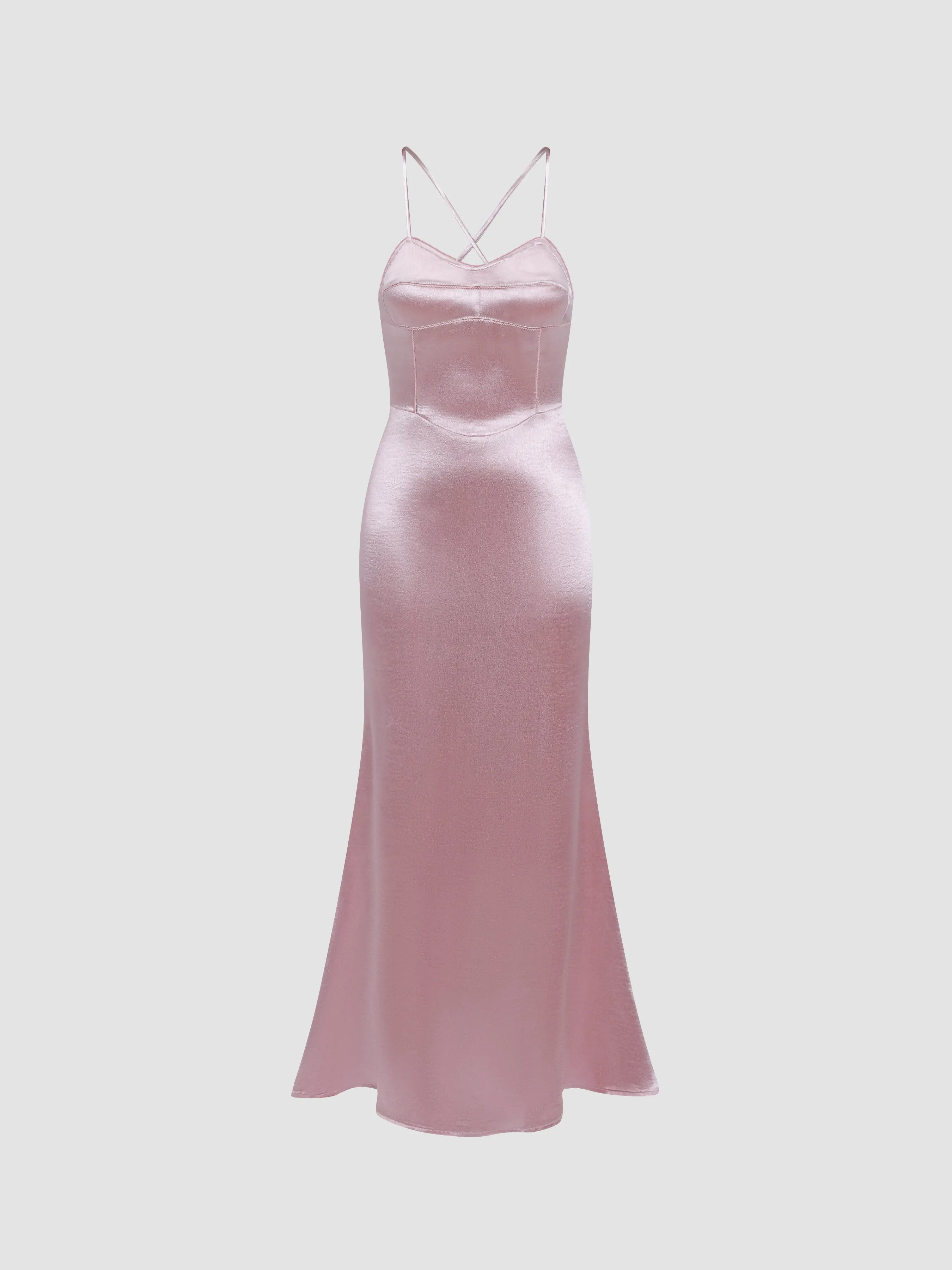 Recycled Satin Bustier Slip Dress sold by Aha Selected product image thumbnail 2