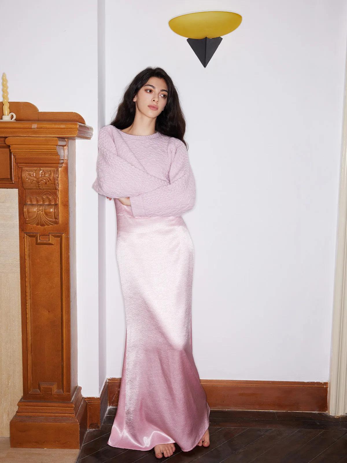 Recycled Satin Bustier Slip Dress sold by Aha Selected