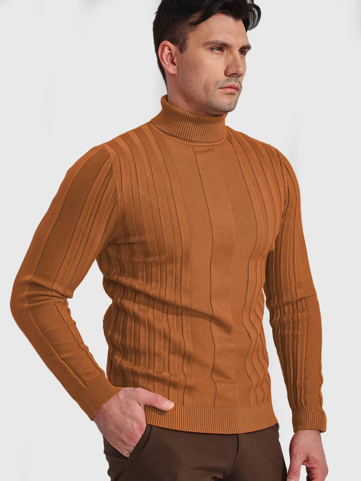 Stripe Turtleneck Sweater sold by Aha Selected product image thumbnail 4