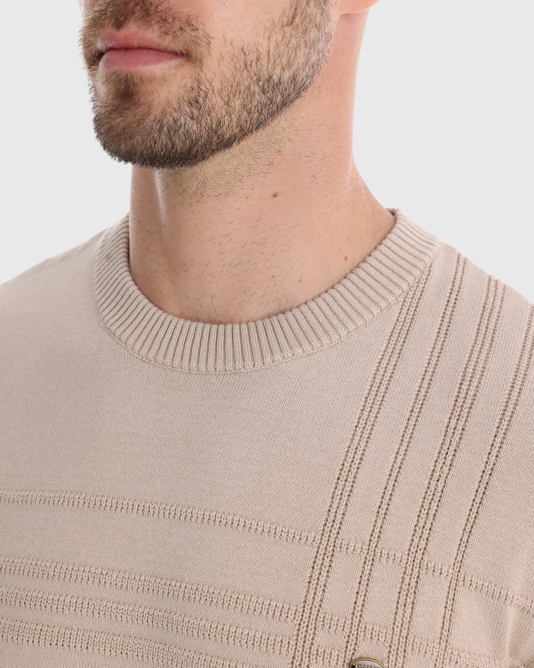 Crosshatch Crew Neck Sweater New sold by Aha Selected product image thumbnail 4