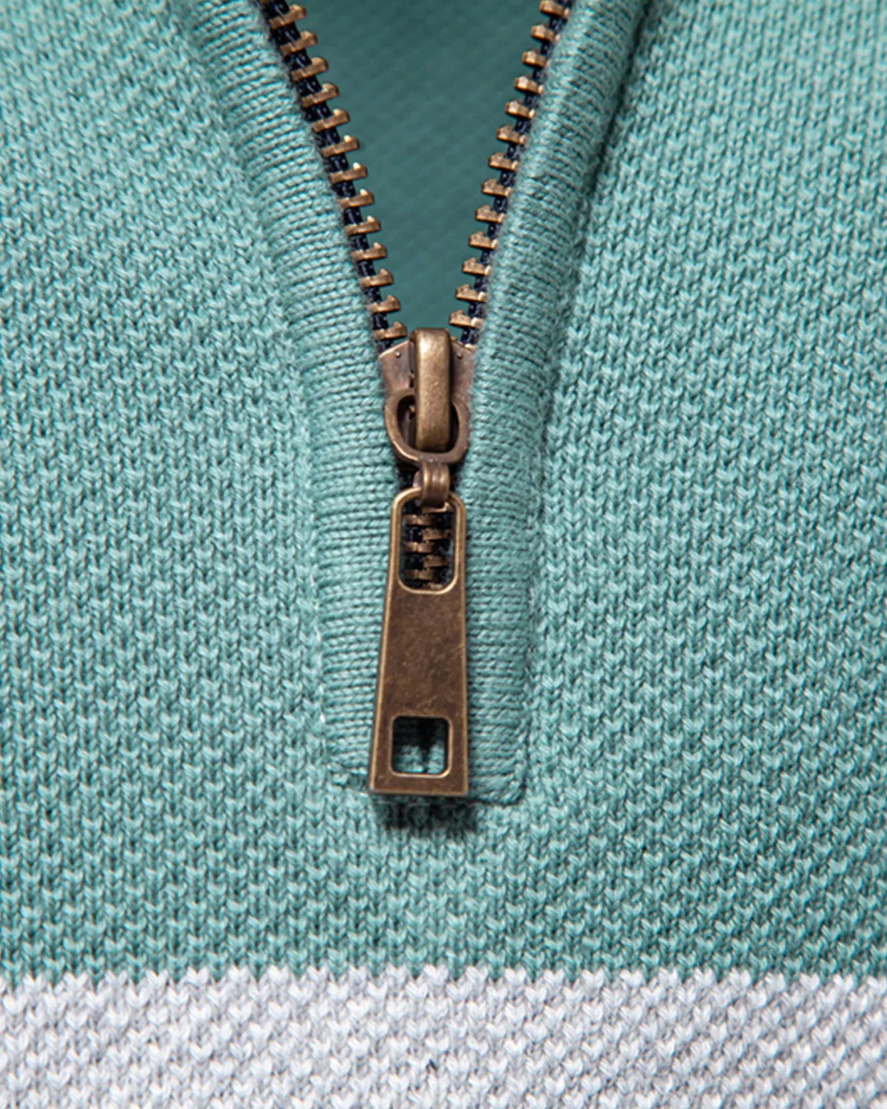 Color-Block Quarter-Zip Sweater New sold by Aha Selected product image thumbnail 3