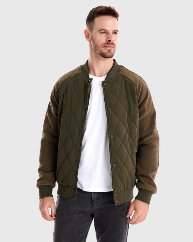 Panelled Hybrid Bomber Jacket New sold by Aha Selected