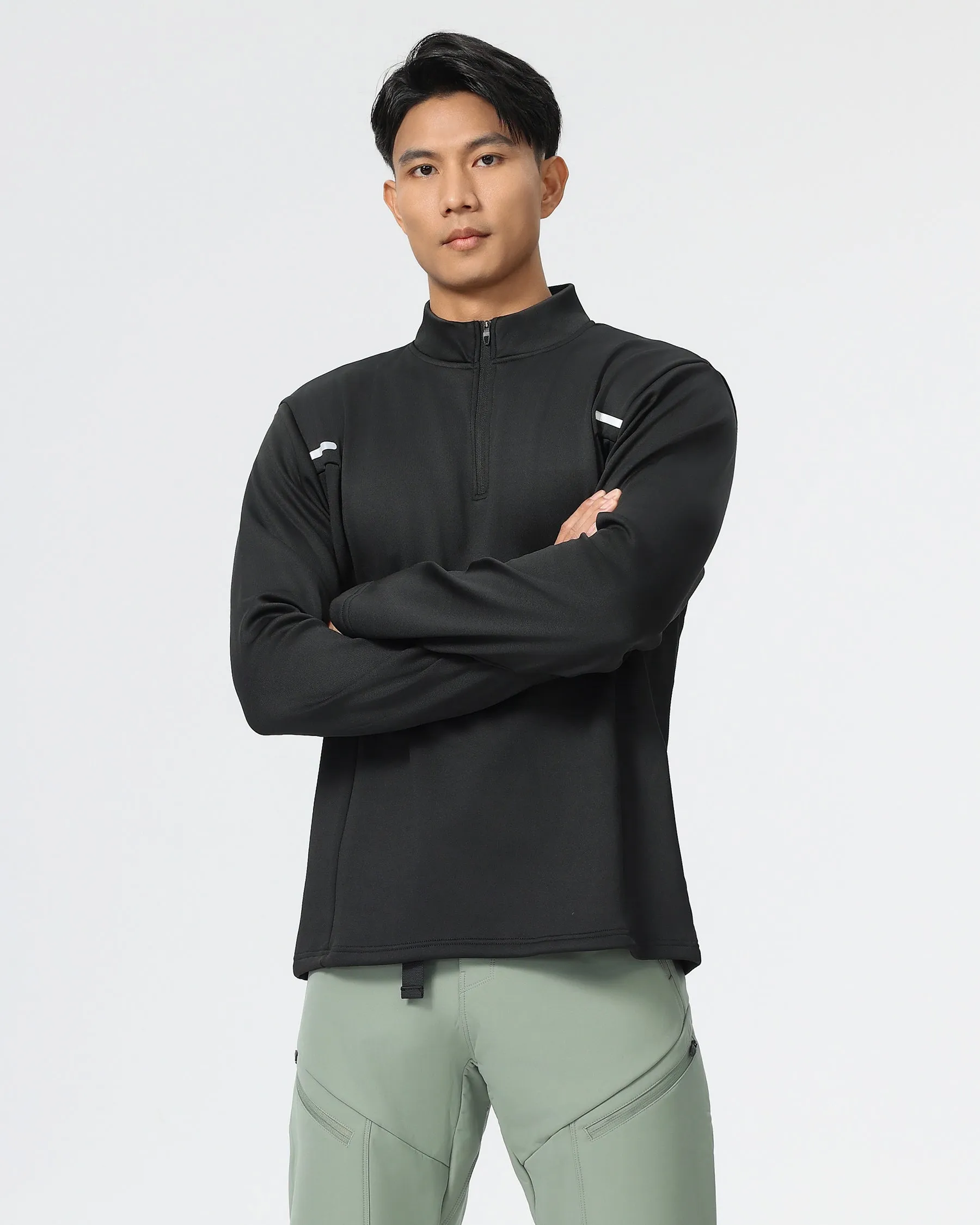 Reflective Performance Quarter-Zip Long Sleeve sold by Aha Selected product image thumbnail 2