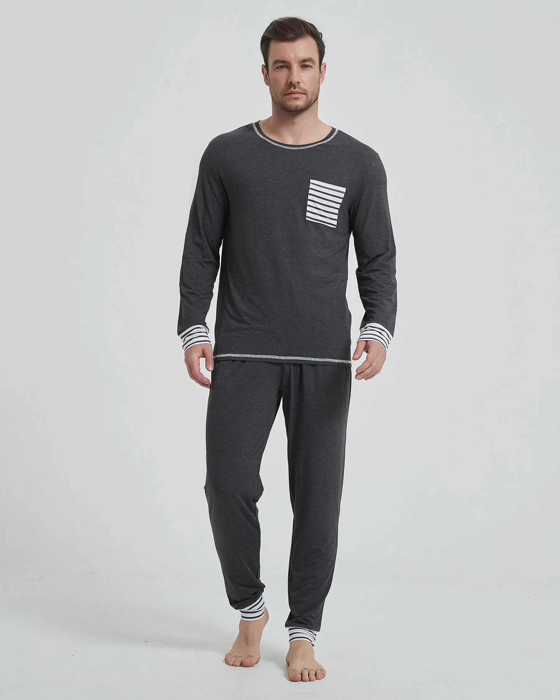 Bamboo Side Pocket Long Sleeve Pajama Set New sold by Aha Selected product image thumbnail 5