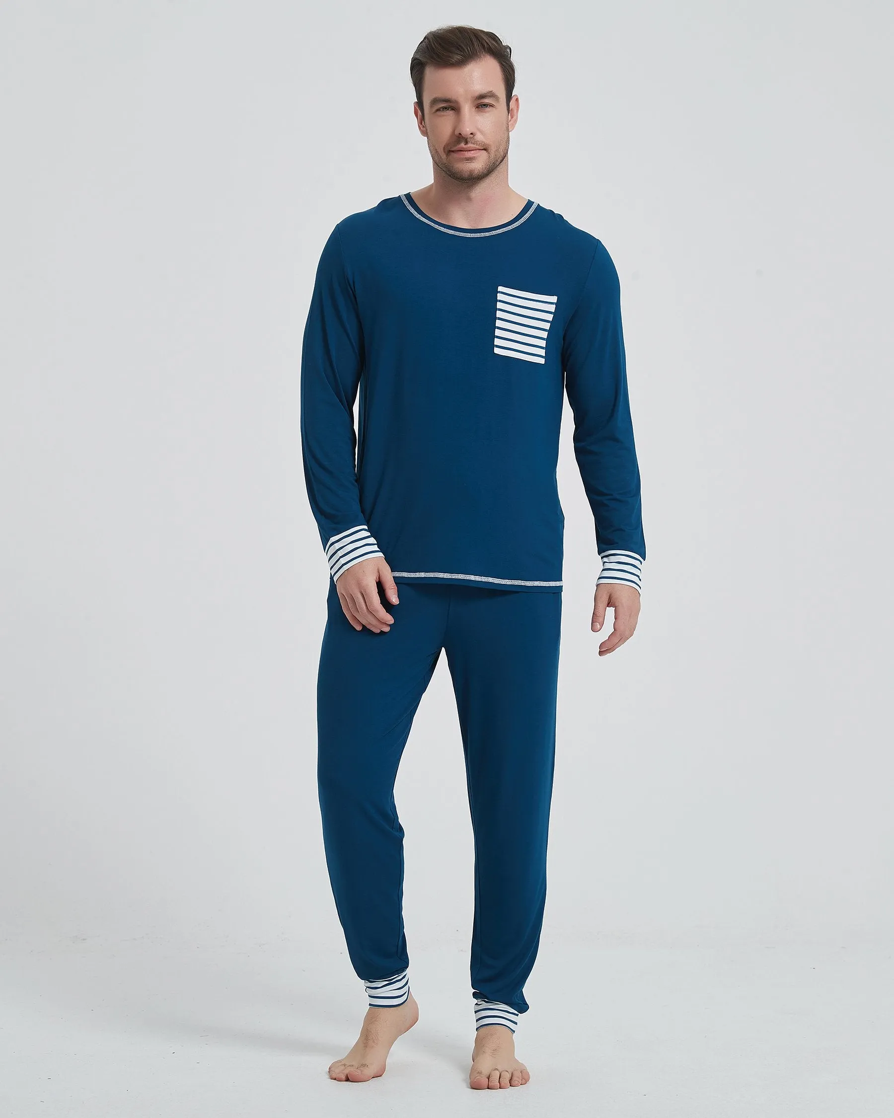 Bamboo Side Pocket Long Sleeve Pajama Set New sold by Aha Selected product image thumbnail 2