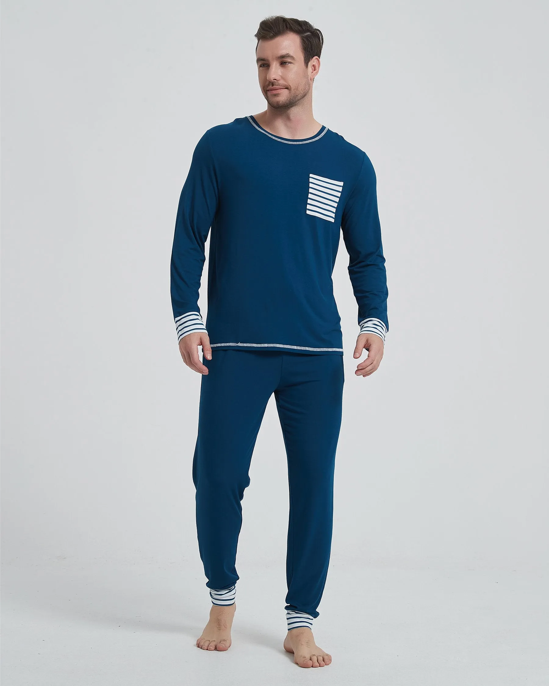 Bamboo Side Pocket Long Sleeve Pajama Set New sold by Aha Selected product image thumbnail 4