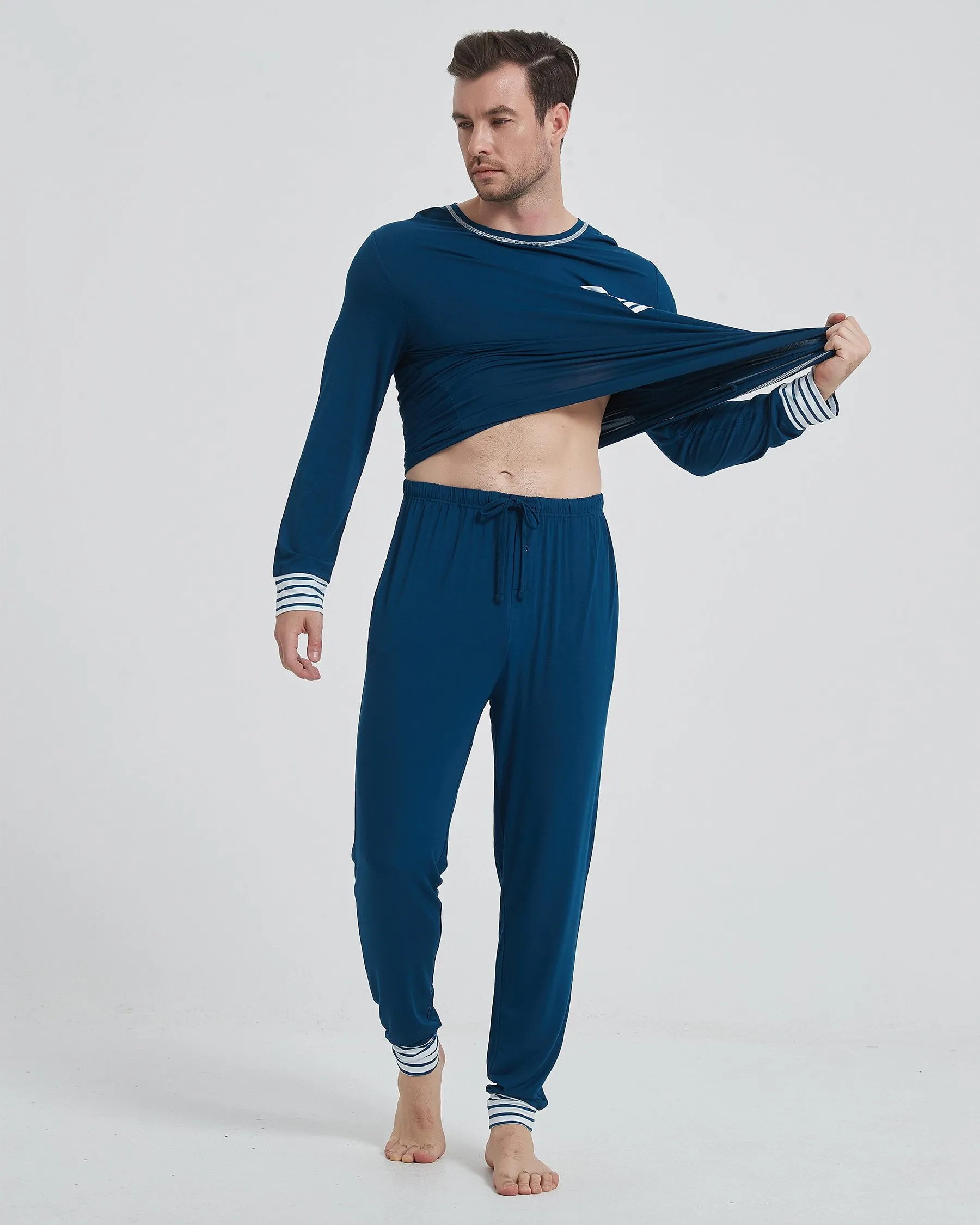 Bamboo Side Pocket Long Sleeve Pajama Set New sold by Aha Selected product image thumbnail 3