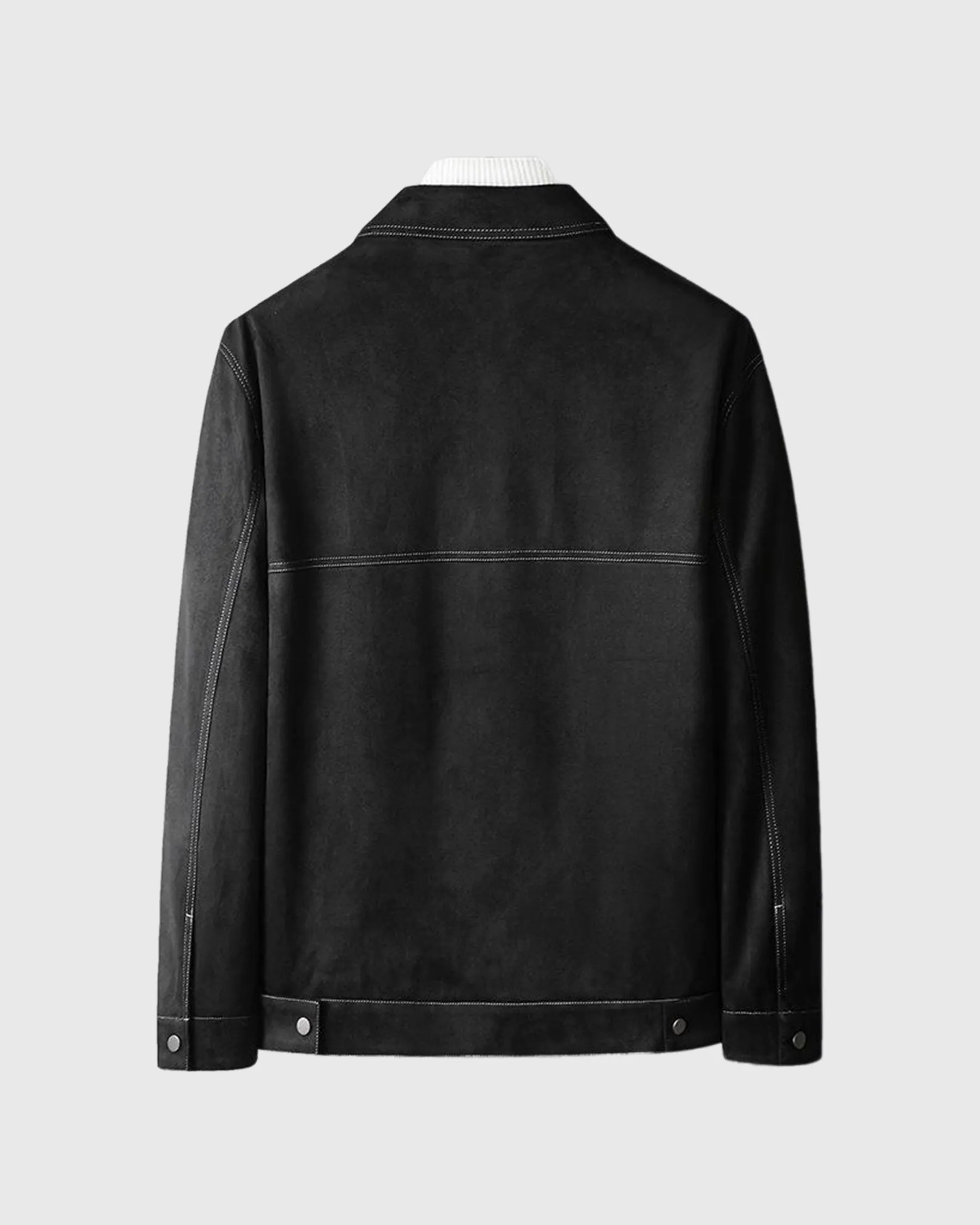 Stitchwork Suede Utility Jacket sold by Aha Selected product image thumbnail 2