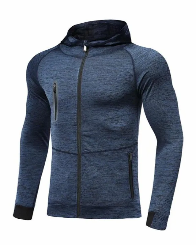 TechFlex Performance Zip Hoodie With Chest Pocket sold by Aha Selected
