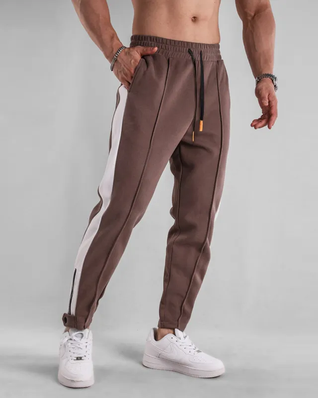 Pintuck Two Tone Track Pants sold by Aha Selected