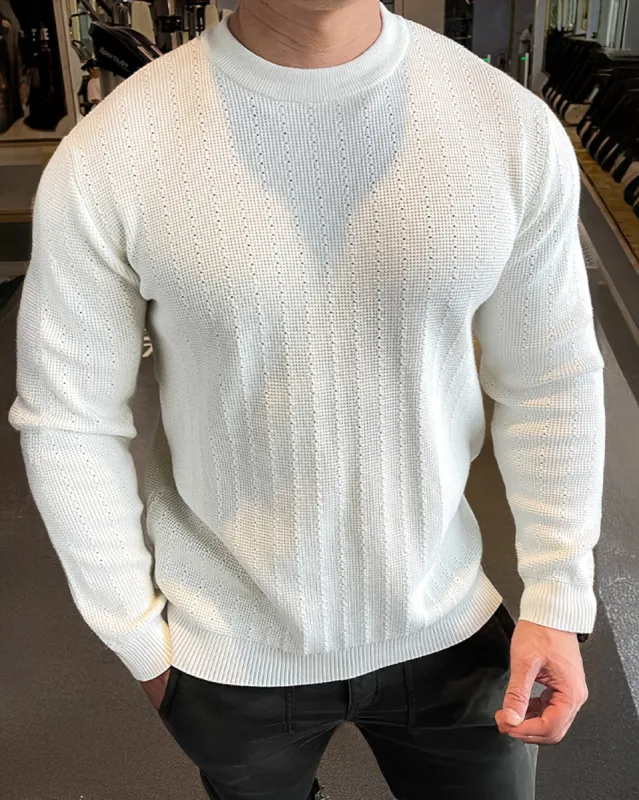 Pineapple Knit Pullover Sweater sold by Aha Selected