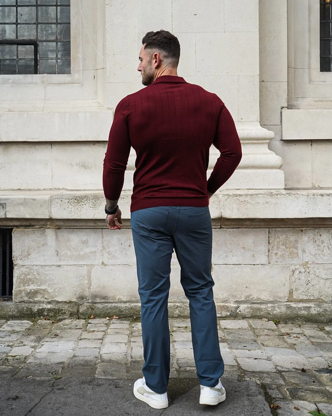 Henley Vertical Pattern Wool Blend Sweater New(Final Sale–No Return or Exchange) sold by Aha Selected product image thumbnail 5