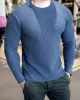 Textured Knit Crew Neck Long Sleeve Sweater New sold by Aha Selected