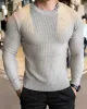 Textured Knit Crew Neck Long Sleeve Sweater New sold by Aha Selected