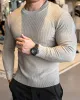 Textured Knit Crew Neck Long Sleeve Sweater New sold by Aha Selected