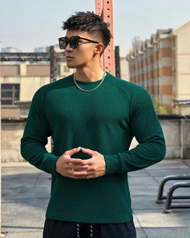 Snake Pattern Shoulder Cut Pullover Long Sleeve made by Aha Selected