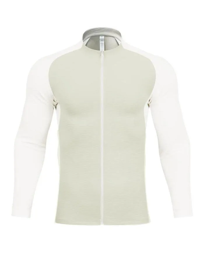 Shoulder Cut Two Tone Full Zip Long Sleeve sold by Aha Selected product image thumbnail 4