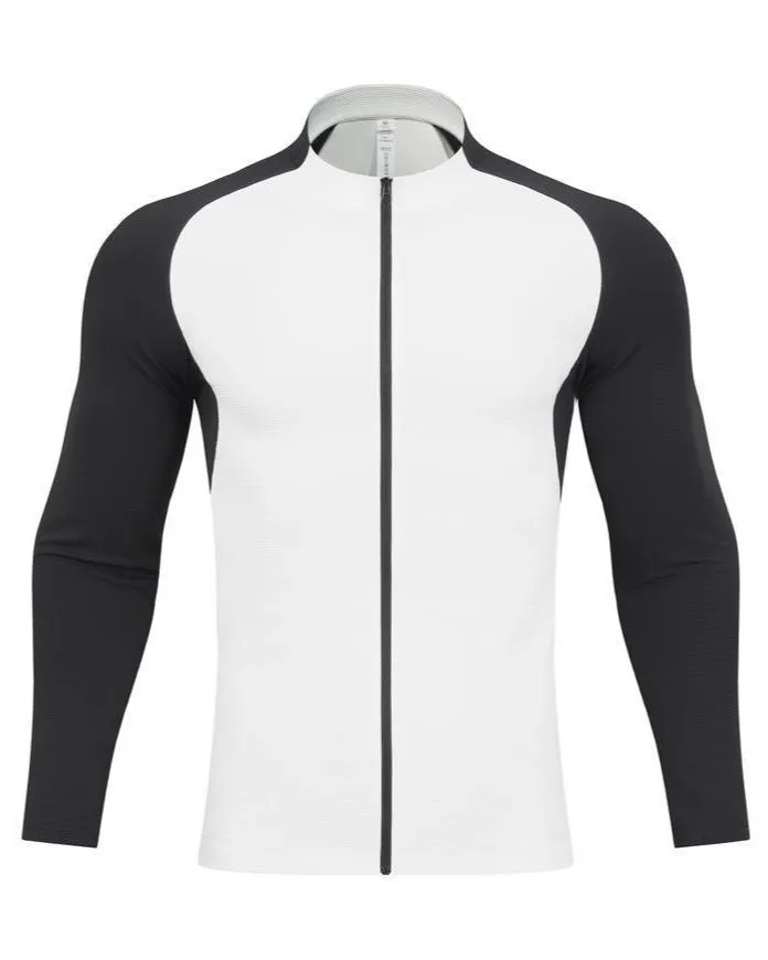 Shoulder Cut Two Tone Full Zip Long Sleeve sold by Aha Selected product image thumbnail 3