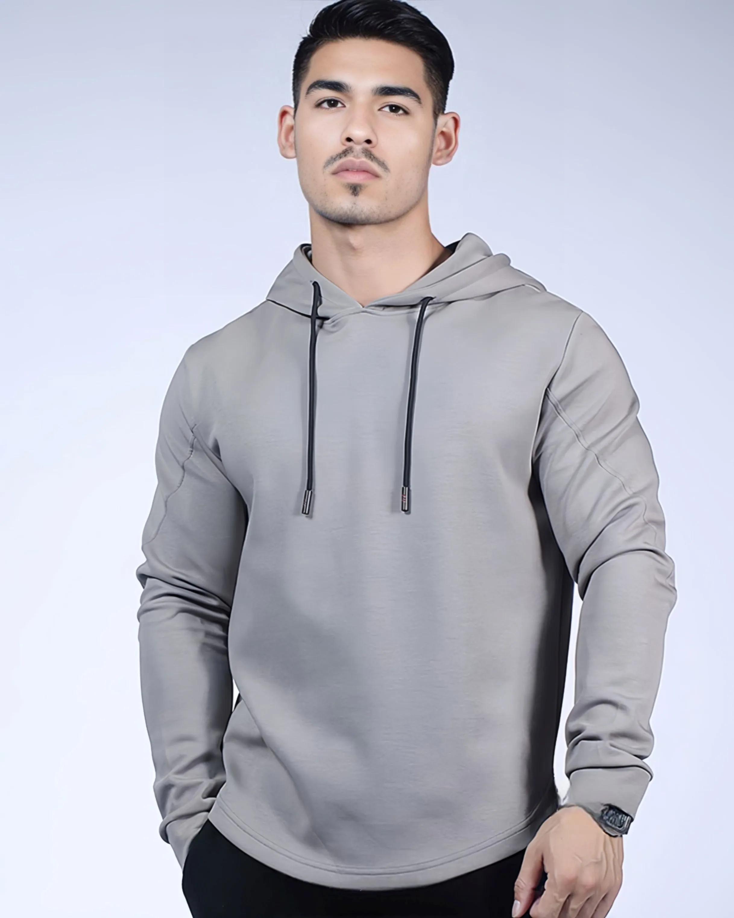 Kore Curve hem Hoodie Muscle fit Workout Heat Gear sold by Aha Selected product image thumbnail 4