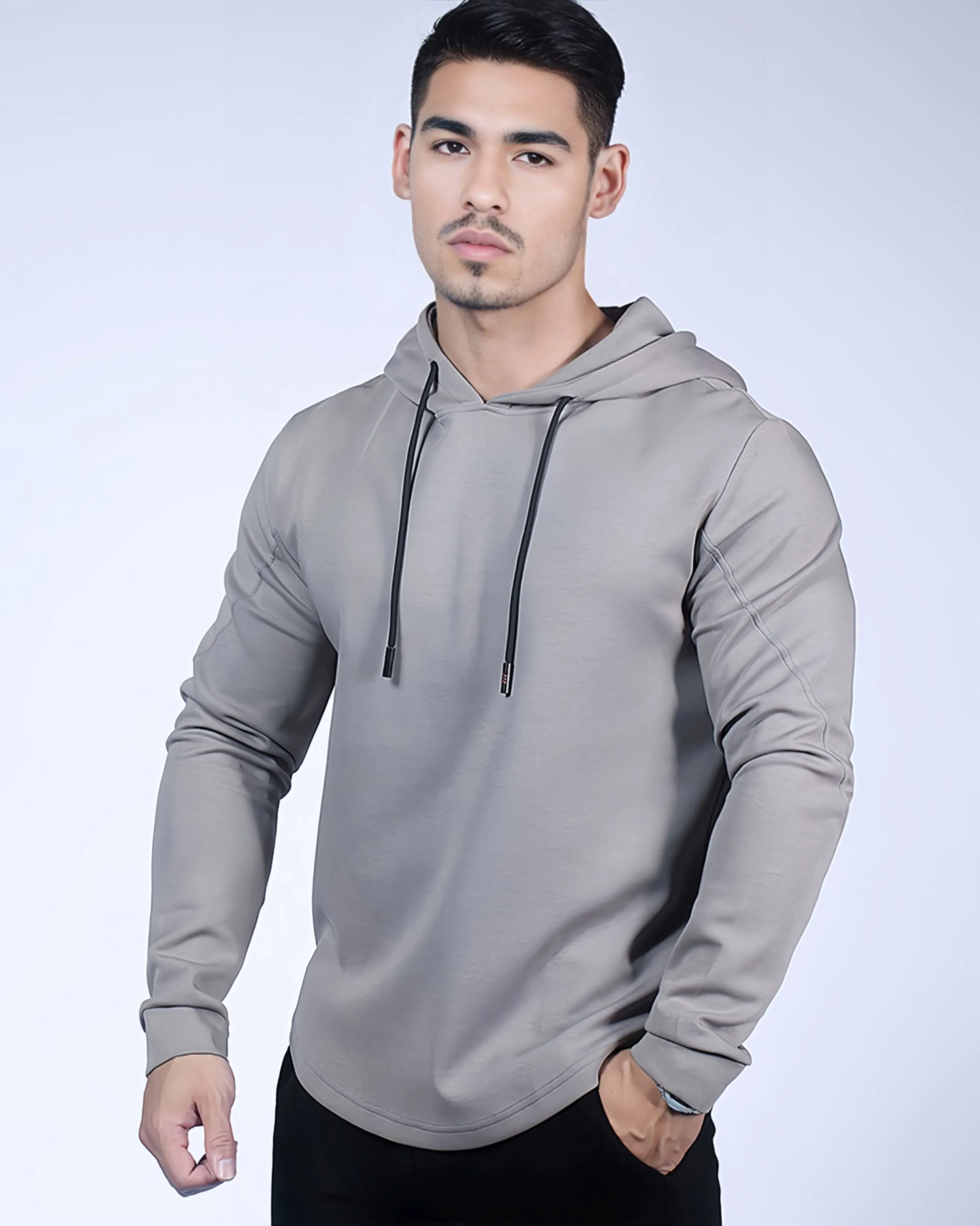 Kore Curve hem Hoodie Muscle fit Workout Heat Gear sold by Aha Selected product image thumbnail 5