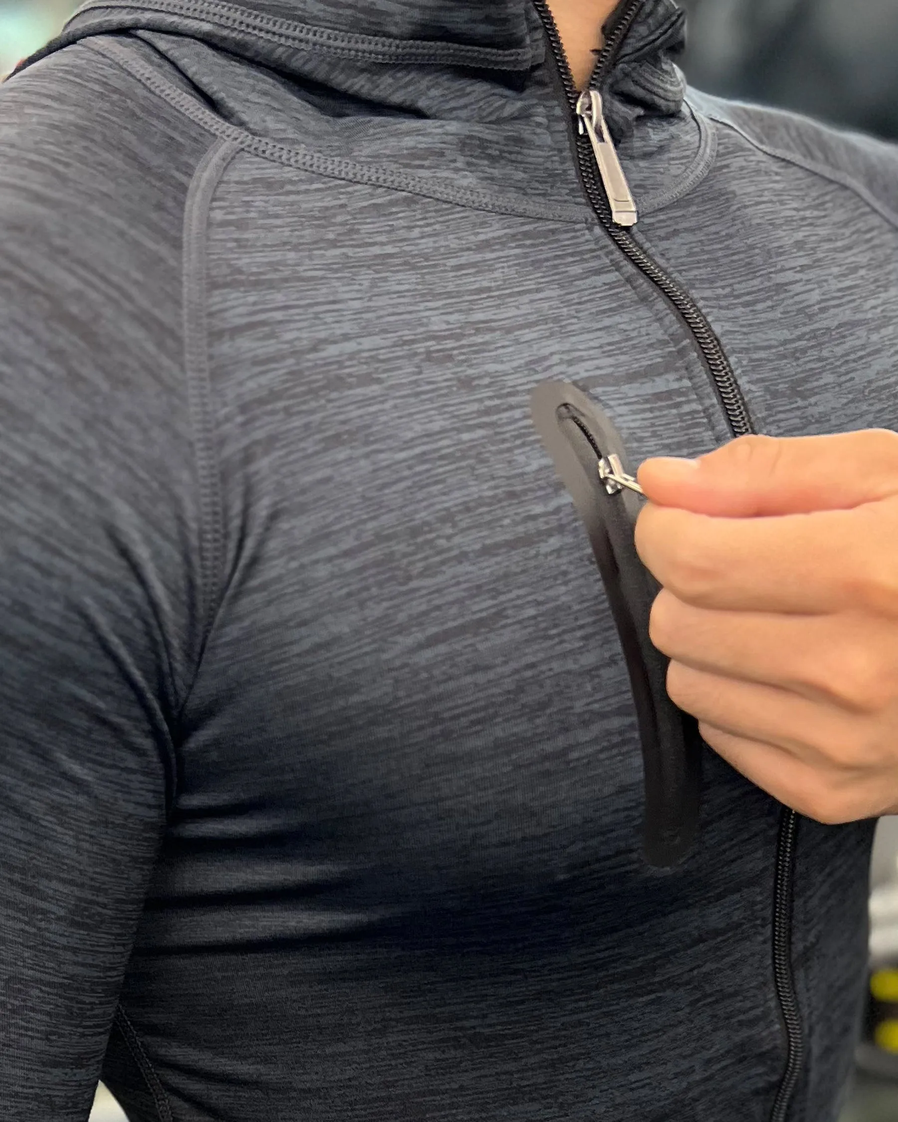 TechFlex Performance Zip Hoodie With Chest Pocket New sold by Aha Selected product image thumbnail 3