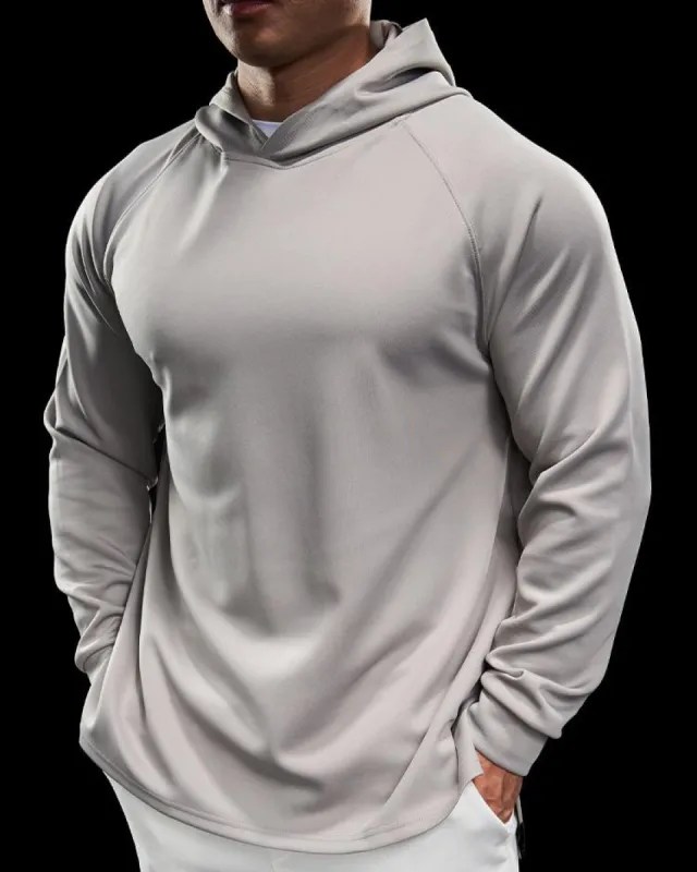 Essential Athletic Performance Hoodie With Raglan Sleeves New sold by Aha Selected